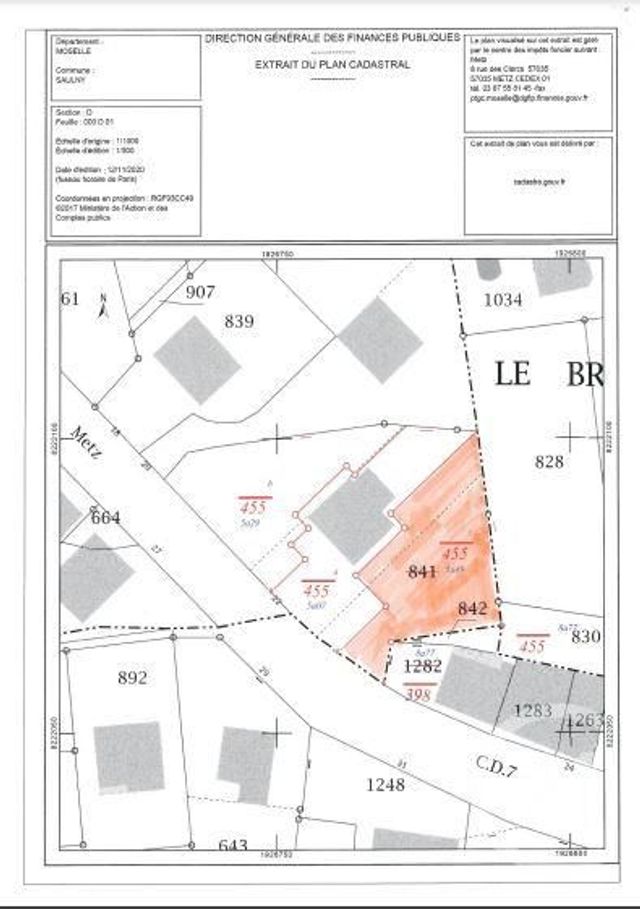terrain à vendre - 549.0 m2 - SAULNY - 57 - LORRAINE - Century 21 Agence Des Coteaux